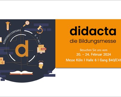 Didacta in Köln vom 20.-24. Februar 2024 Einladungsbanner für eine kostenfreie Eintrittskarte